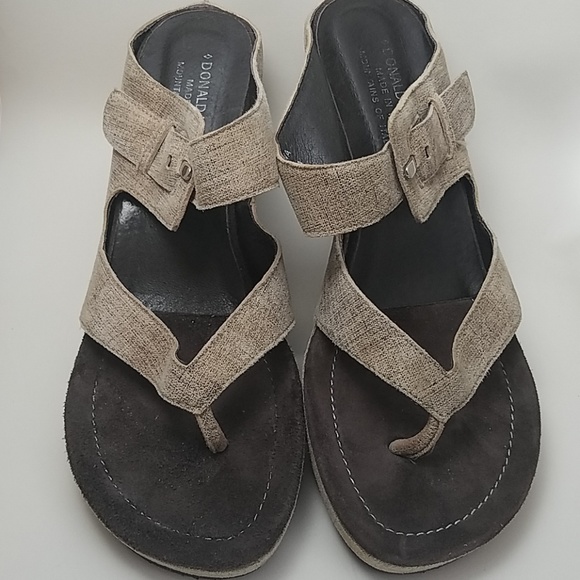 Donald J. Pliner Shoes - Donald J Pliner Galina Golden Wedge Sandal